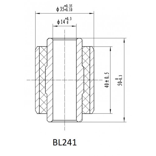 Втулка амортизаторов РИФ SA241, SA245 (с маркировкой 1)