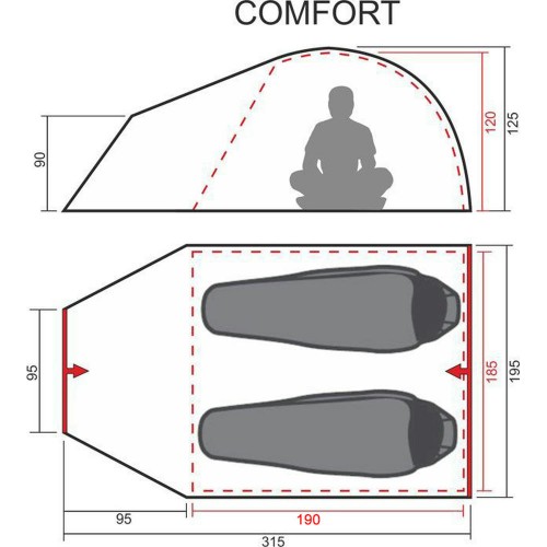 Палатка-автомат туристическая Maverick Comfort Solar Control (светло-коричневый / зеленый)