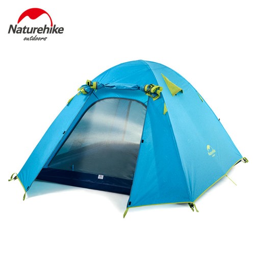 Палатка Naturehike P-Series 2-местная, алюминиевый каркас, голубая