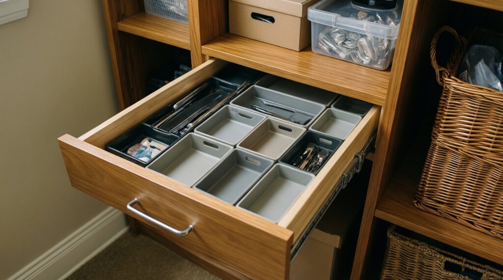 ТОП товаров для организации пространства: корзины, контейнеры, разделители - что брать - иллюстрация